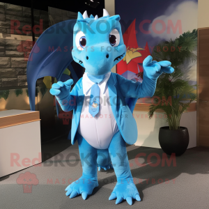 Sky Blue Dragon mascotte...