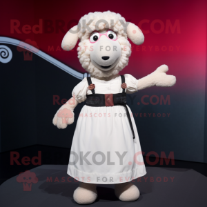 White Sheep mascotte...