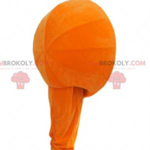Half orange mascot. Half orange suit - Redbrokoly.com