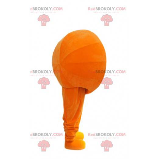 Half orange mascot. Half orange suit - Redbrokoly.com