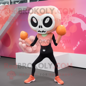 Peach Skull maskot kostume...