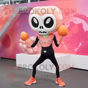 Peach Skull maskot drakt...