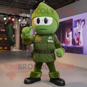 Green Soldier mascotte...