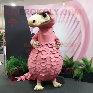 Pink Pangolin mascotte...