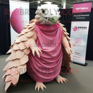 Pink Pangolin mascotte...