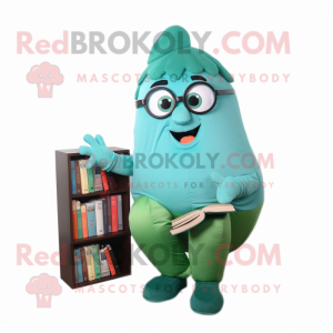 Teal Melon mascotte kostuum...