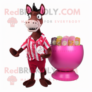 Magenta Okapi mascotte...