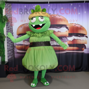 Olive Burgers maskot drakt...