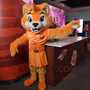 Oranje Puma mascotte...