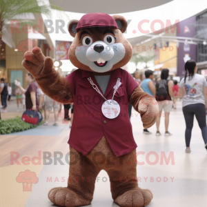 Maroon Otter mascotte...