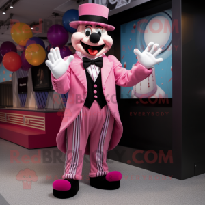 Roze Clown mascotte kostuum...