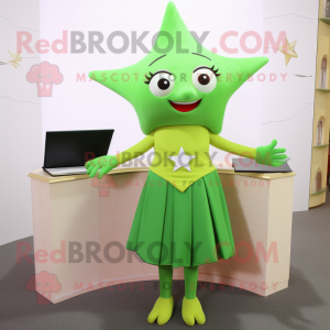 Green Starfish mascotte...