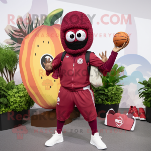 Maroon Falafel maskot...