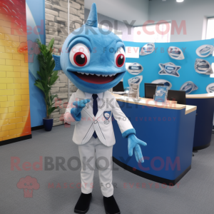 Sky Blue Barracuda mascotte...