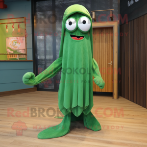 Forest Green Squid mascotte...