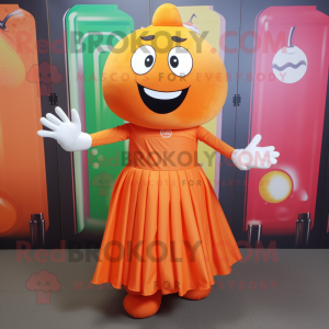 Orange Juggle maskot kostym...