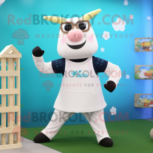 Cream Cow maskot kostume...