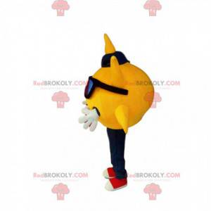 Sun mascot, with sunglasses and a cap - Redbrokoly.com