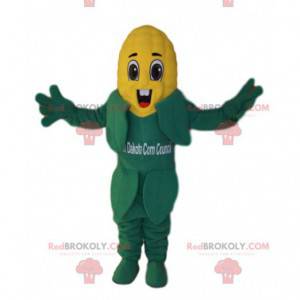 Meget glad majskolv maskot. Maiskolbe kostume - Redbrokoly.com