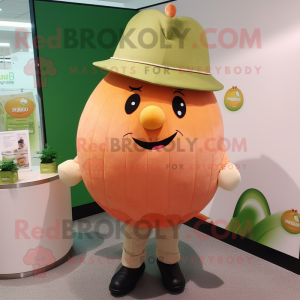 Peach Melon maskot kostume...