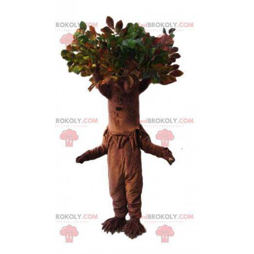 Tree mascot with a superb green crown. Tree costume -