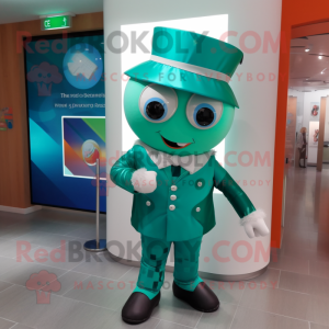 Turkis irsk flagg maskot...