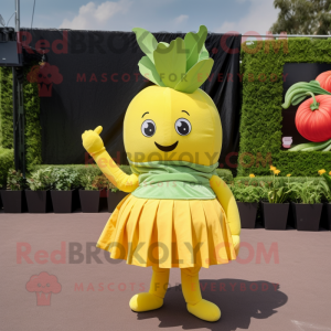 Gul Beet maskot kostume...