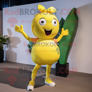 Gul Beet maskot kostume...