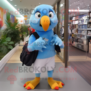 Sky Blue Parrot mascotte...