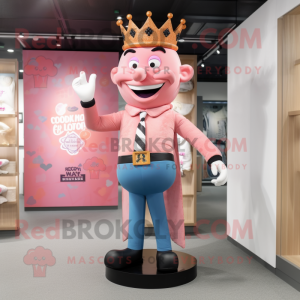 Pink King maskot drakt...