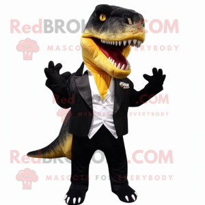 Black T Rex mascotte...