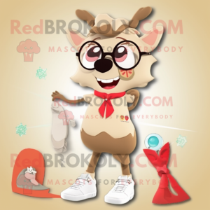 Beige hjorte maskot kostume...