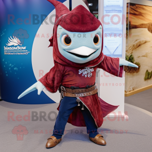 Maroon Swordfish maskot...