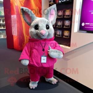 Magenta Chinchilla mascotte...