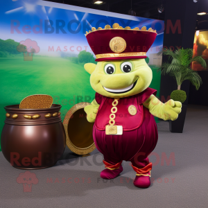 Maroon Pot Of Gold maskot...