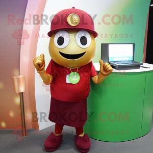 Maroon Pot Of Gold maskot...