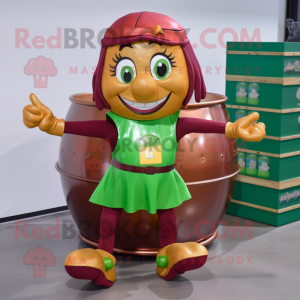 Maroon Pot Of Gold maskot...