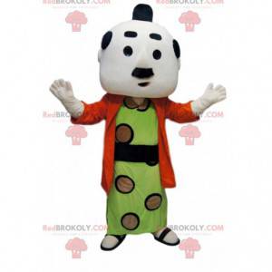 Mascotte d'homme en costume traditionnelle japonais -