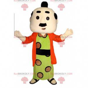 Uomo mascotte in costume tradizionale giapponese -