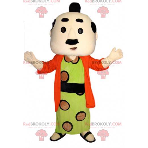 Mascotte man in traditionele Japanse klederdracht -