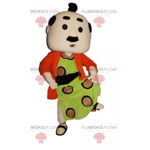 Homem mascote em traje tradicional japonês - Redbrokoly.com
