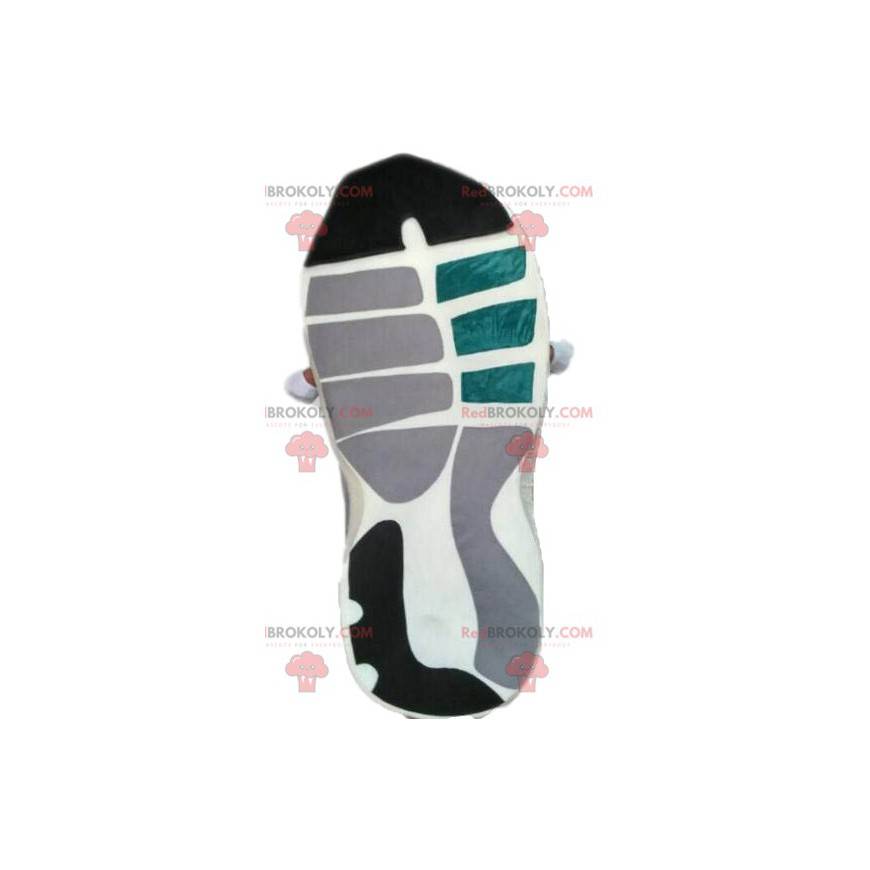 Mascotte de basket verte et blanche. Costume de basket -