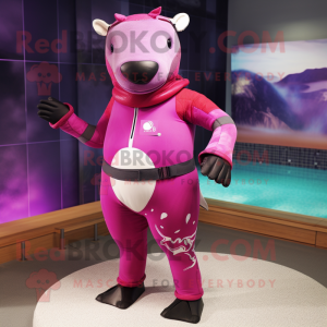 Magenta Tapir mascotte...