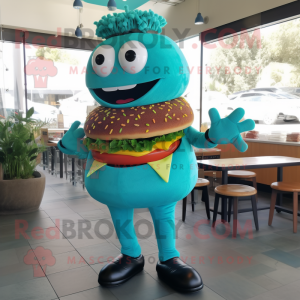 Teal Burgers mascotte...