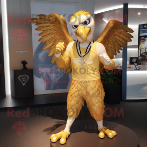 Gold Eagle maskot drakt...