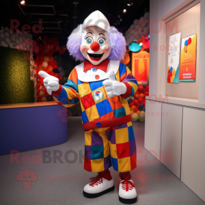  Clown maskot kostym...