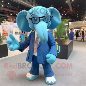 Blue Elephant mascotte...