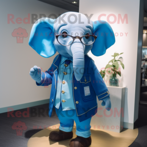 Blue Elephant mascotte...