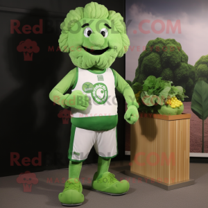 Groene bloemkool mascotte...