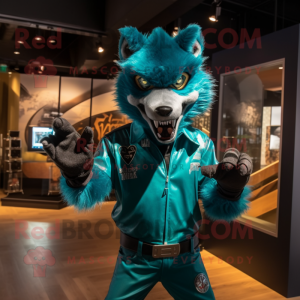 Teal Werewolf mascotte...